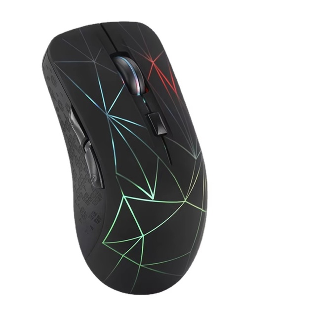 Laptop Wired Gaming Optical Sensor 1000 DPI Battery Powered Ergonomic USB Mouse LED Backlit Right Hand Design 3-Button Four-Way