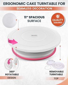 Cake Decorating Kit <strong>Baking</strong> Supplies 700Pcs <strong>Silicone</strong> Plastic Springform Pans Cake Turntable Piping Tips Icing Tools - Product Image 5