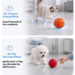 Giocattolo Interattivo Intelligente <span class=keywords><strong>per</strong></span> Animali Domestici, Palla Elettrica in E-TPU Resistente ai Morsi, Giocattolo Automatico Rotolante e Saltellante <span class=keywords><strong>per</strong></span> <span class=keywords><strong>Gatti</strong></span> e Cani di Piccola e Media Taglia - Product Image 6