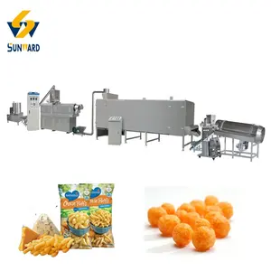 Línea de producción de palomitas de maíz, máquina de aperitivos de harina con certificación CE DE China, mejores proveedores