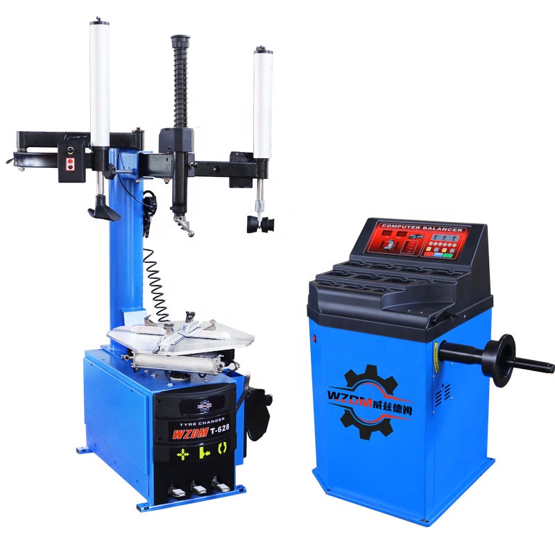 WZDM T-628 12-24 inch popular mobile tire changers machine used in car tire work shop motorcycle tire changer machine