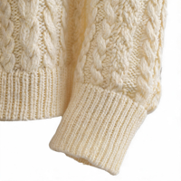 Cardigan en maille torsadée à col rond pour femme, deux pièces, à manches longues, bouton unique, décontracté, collection automne-hiver, marque privée