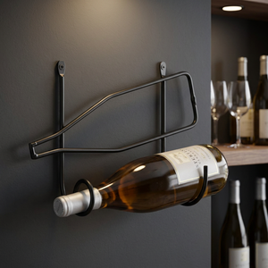 Modern Minimalist <b>Metal</b> Wine <b>Rack</b> Wall Mount Holder for Home Furniture Iron Bottle Storage Under 10 Bottles - Product Image 5