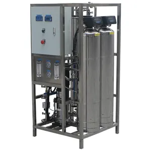 Stainless Steel Alkaline Water RO Filter Machine Plant Industrial 500LPH Reverse Osmosis Treatment Desalination Water Purifier