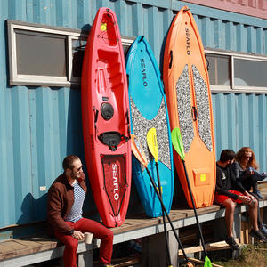 SEAFLO Single Kayak 2025 carcasa dura de plástico de alta calidad al por mayor Singe Seat Kayak pesca y canoas con portavasos almohadilla de asiento - Product Image 1