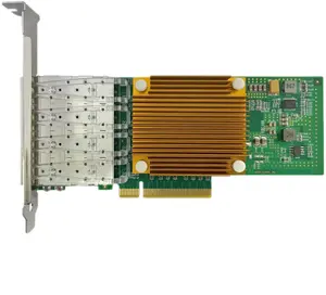พอร์ตสี่พอร์ต10G SFP + การ์ดเครือข่าย Intel XL710 SFP + อะแดปเตอร์แปลงเซิร์ฟเวอร์ NIC 10กิกะบิตอีเธอร์เน็ต