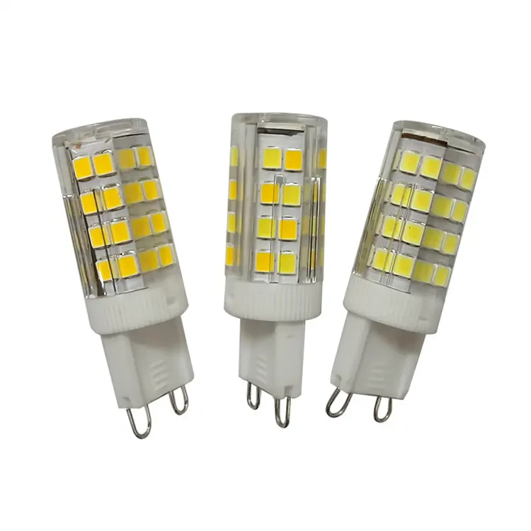 450LM AC220-240V Ra 80 4.5w g9 led 12v G9 halojen ampul süper parlak G9 LED 5W 230V cam lamba güç LED aydınlatma G9 COB ampul