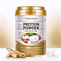 Mélange de protéines de lactosérum et d'isolat de soja OEM, 87 % de protéines par portion, complément nutritionnel sportif pour la musculation et la remise en forme