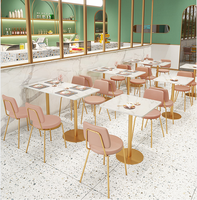 Style moderne restaurant thème personnalisé stand canapé réseau rouge lait thé boutique café bar table et chaise combinaison personnalisation