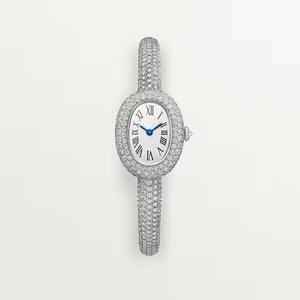 Reloj de Lujo para Mujer con Diamantes VVS de Súper Calidad, Movimiento de Cuarzo Suizo de Fábrica BBA, Reloj de Bañera con Diamantes Moissanite - Product Image 1