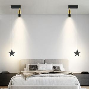 Modern Minimalist Pendant Light Nordic Style Bedroom Ceiling <b>Lamp</b> 1W LED Home Lighting Decorative <b>Star</b> Design - Product Image 1