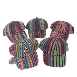 Casquette de baseball vintage tissée unisexe à 6 panneaux pour sports de plein air, voyage d'été, plage, style bohème, tribal, aztèque, géométrique - Product Image 1