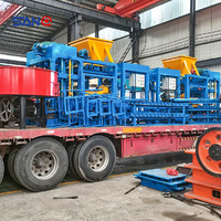 Machine à fabriquer des blocs creux entièrement automatique QT4-25 à bas prix, machine à fabriquer des briques en ciment emboîtables