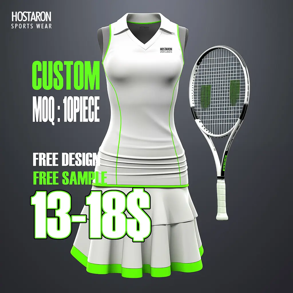Homaron Logo personalizzato pagliaccetti senza maniche donna tuta intera abiti pantaloncini gonna Tennis vestito con pantaloncini