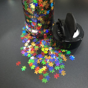 En vrac Halloween Festival <span class=keywords><strong>de</strong></span> <span class=keywords><strong>Noël</strong></span> Puzzle Forme Paillettes Polyester Chunky Décoration Paillettes - Product Image 1