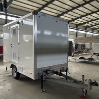 Remorque WC Mobile de Luxe Européenne, Douche Portable, Salle de Bain Mobile, Toilettes pour Parc, Écologique et Durable, Panneau Sandwich