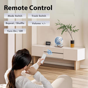Reproductor de <span class=keywords><strong>CD</strong></span>/DVD Circular de Pared, Dispositivo de Audio y Aprendizaje para el Hogar con Altavoces Dobles y Control Remoto - Product Image 4