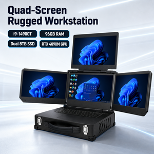 Industrial AI Computing Workstation Core I9-14900T 96GB RAM 16TB SSD RTX4090M GPU Rugged Computer OEM ODM in Stock Powerful <b>C</b> Po - Product Image 1