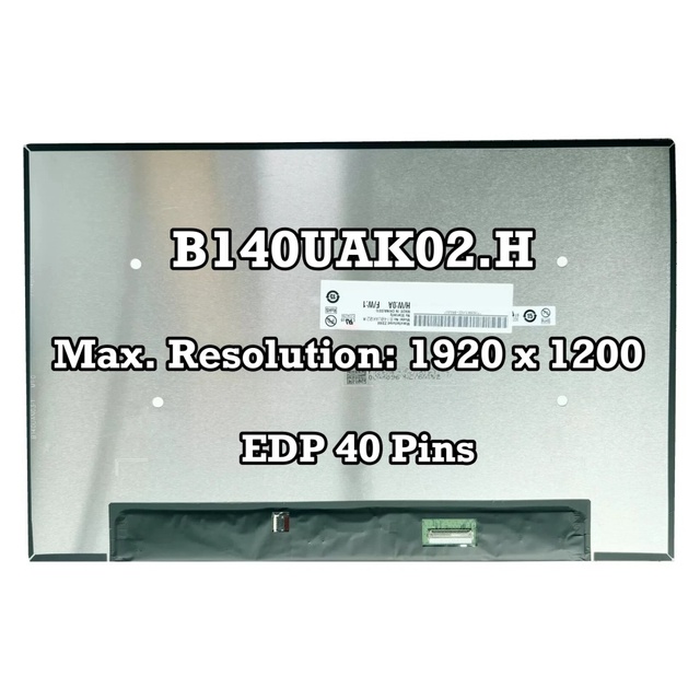 B140UAK02.H Laptop LCD Touch Screen Panel EDP 40pins 1920x1200 New Replacement