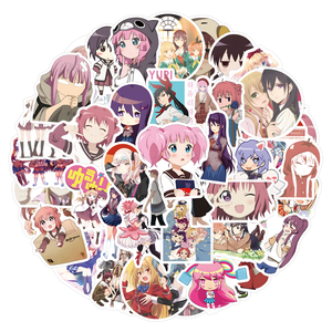 Paquete de 55 Pegatinas de Vinilo Removibles a Prueba de Agua con Diseño de Anime <span class=keywords><strong>Yuri</strong></span> para Decoración de Computadoras Portátiles, Maletas y Botellas de Agua - Product Image 2