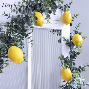 Fruta de imitación para el hogar, decoración Artificial para fiesta de cocina, simulación de limón amarillo, FZH321, 10 Uds. - Product Image 4