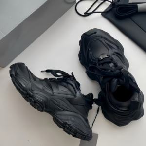 Chaussures de sport de haute qualité à lacets et à enfiler, chaussures décontractées pour hommes, chaussures de sport respirantes à semelle épaisse, chaussures de course décontractées - Product Image 4