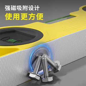 Koslo Mini Spirit Level Industrial Grade Magnetic Cast Aluminum 1 Sided Magnet - Product Image 3