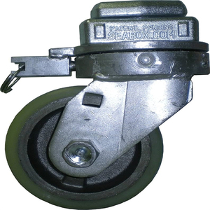 Roulettes de 5 pouces en or <span class=keywords><strong>Supo</strong></span> Maono CasterRode pour conteneur à déchets CasterOrange - Product Image 4