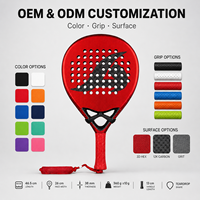 Raqueta de Tenis de Fibra de Carbono 3K 12K 18K Más Vendida, Logotipo Personalizado, Alta Calidad, Directo de Fábrica en China, OEM ODM