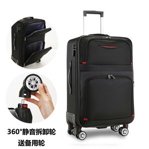 Étudiants masculins Version coréenne bagages en <span class=keywords><strong>toile</strong></span> Oxford Bulbar Box Spinner Caster à la mode pratique <span class=keywords><strong>toile</strong></span> Cipher <span class=keywords><strong>valise</strong></span> - Product Image 6