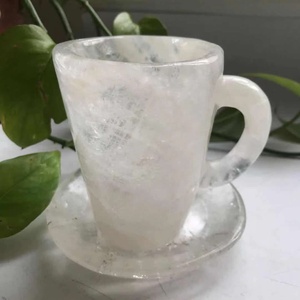 Verre à <span class=keywords><strong>eau</strong></span> en cristal sculpté de haute qualité, cristal, transparent, naturel, vente en gros, - Product Image 4