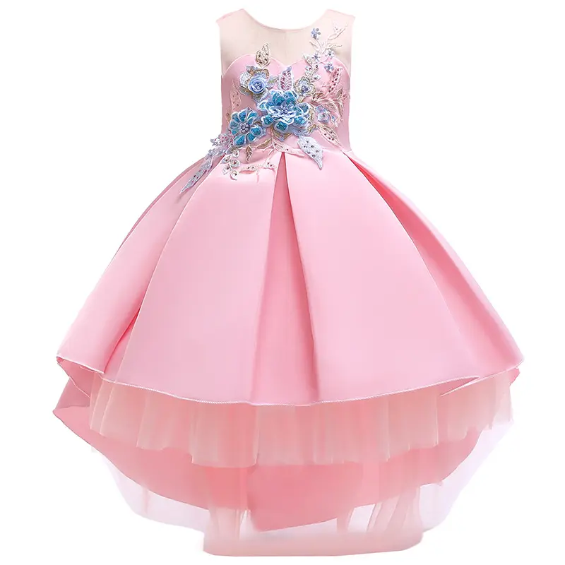 Vestido de princesa para crianças, estilo quente, vestido de casamento, natal, vestido para festa