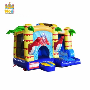 Grand château gonflable commercial de 15x15 pieds avec filet de sécurité, pour les centres de jeux à fort trafic et les parcs d'attractions - Product Image 1