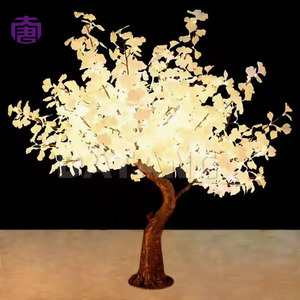 Lampe LED Ginkgo d'extérieur résistante aux intempéries, éclat doré élégant pour jardin, place publique, bord de rivière et scène nocturne urbaine, ornement décoratif à vendre - Product Image 3