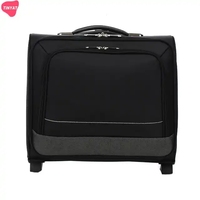 Bagages durables et imperméables en polyester, 4 compartiments, 16 pouces, sacoches à roulettes pour ordinateur portable, valises de voyage d'affaires