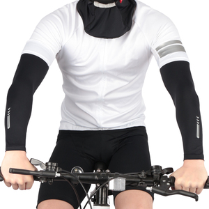 Manchons de bras en soie glacée respirants et anti-UV personnalisés OEM pour hommes et femmes, cyclisme, course à pied, sports de plein air, protection solaire, blocage du soleil, protège-coudes - Product Image 3