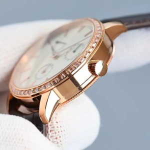 Baguette Diamond Bezel Rose Gold Case Mechanical Timepiece Men Power Reserve Date 2026 New Gents Luxury Dress <b>Watch</b> <b>Waterproof</b> - Product Image 5