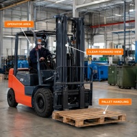 Chariot élévateur électrique contrepoidsé de 2,5 tonnes pour le chargement, le déchargement et le transport de palettes en usine