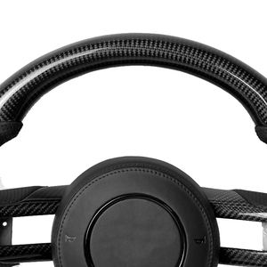 Volant sport en cuir perforé en fibre de carbone noir en forme de D, vente directe d'usine, adapté aux Ford <span class=keywords><strong>Mustang</strong></span> <span class=keywords><strong>GT</strong></span> 2011-<span class=keywords><strong>2014</strong></span> - Product Image 2
