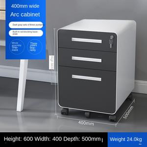 Stile moderno Mobile in ferro di stoccaggio basso armadio ufficio blocco del cassetto con pannello in legno per stampante File unità Mobile per uso domestico Hotel - Product Image 6