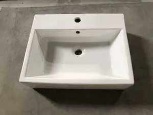 Hotsale ve kaliteli dikdörtgen seramik sıhhi tesisat gereçleri yıkama el banyo lavabo sanat lavabo