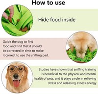 Tapis de Sniffing pour Chiens – Jouet Interactif en Feutre Écologique Réglable pour Grands et Petits Chiens – Distributeur Lent pour Stimulation Mentale