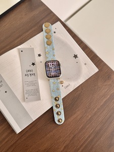 Correa de Reloj XINGX de Mezclilla con Botones para Apple 11, Apple S10, iWatch 9, S8, 7, 6, 5, 4, SE, 3, <span class=keywords><strong>Xiaomi</strong></span> 9 Pro - Product Image 6