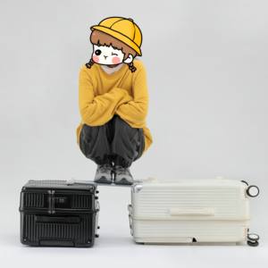 Equipaje con ruedas barato <span class=keywords><strong>Maleta</strong></span> de gran capacidad Equipaje de Apertura frontal ABS PC <span class=keywords><strong>Maleta</strong></span> de mano con ubicación de teléfono y portavasos - Product Image 6