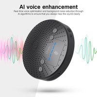 Haut-parleur portable bluetooth, en forme de marguerite avec chaîne, en poly, pour les appels de conférence, avec microphone