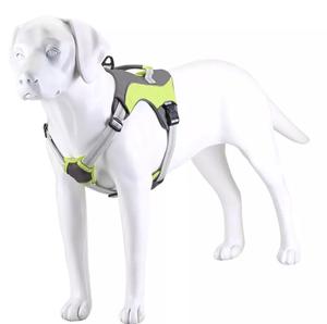 Rompi Anjing Ditingkatkan Tanpa Tarikan Tali Kekang Hewan Peliharaan Reflektif Dapat Disesuaikan dengan <span class=keywords><strong>1</strong></span> Kait Tali D-ring Pegangan Mudah Kontrol - Product Image 4