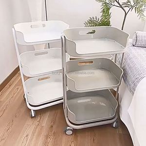 Carrito de Almacenamiento Multifuncional Pequeño para Salón de Belleza, Nuevo Diseño, Ligero, de Plástico, Móvil, para Herramientas de Maquillaje, Centro de Belleza - Product Image 6