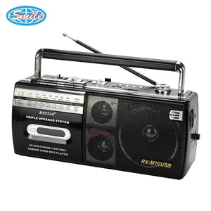 Cassette Antique Long Range Player Old Vintage Am Fm Usb TF BT Cassette Record Portable Radio