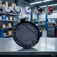 Cache-moyeu de roue de voiture 75 mm à 3 broches avec emblème Mercedes-Benz AMG GLK GLE GLC W203 W206 W220 W205 W211 W212 201