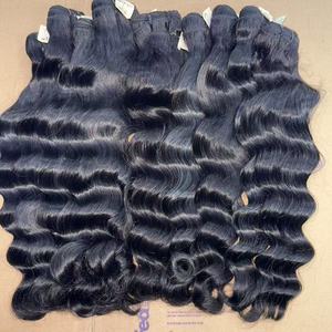 Lots de <span class=keywords><strong>Cheveux</strong></span> Bouclés Birmans Naturels Noirs, <span class=keywords><strong>Cheveux</strong></span> Birmans Bruts Crépus Bouclés, 100% <span class=keywords><strong>Cheveux</strong></span> Humains Vietnamiens Qualité Double Drawn - Product Image 2
